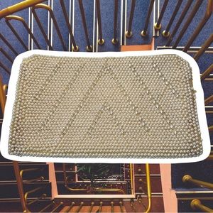 50s Pearlescent Beaded Black Velvet Purse